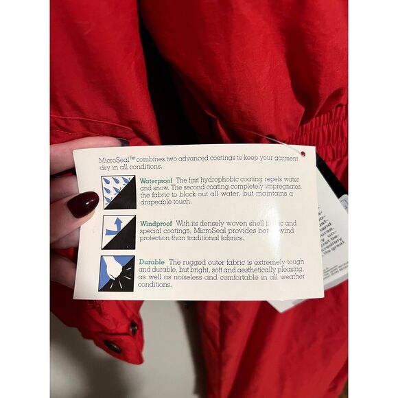 NWT Tyrolia Ski Wear by Head Women's Vintage One Piece Ski Suit Red Size 12 - Picture 11 of 12
